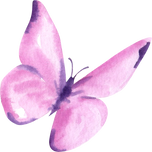 Purple Butterfly Watercolor